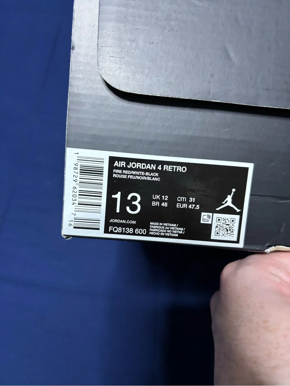 Jordan 4 Retro Toro Bravo 2026 Size 13